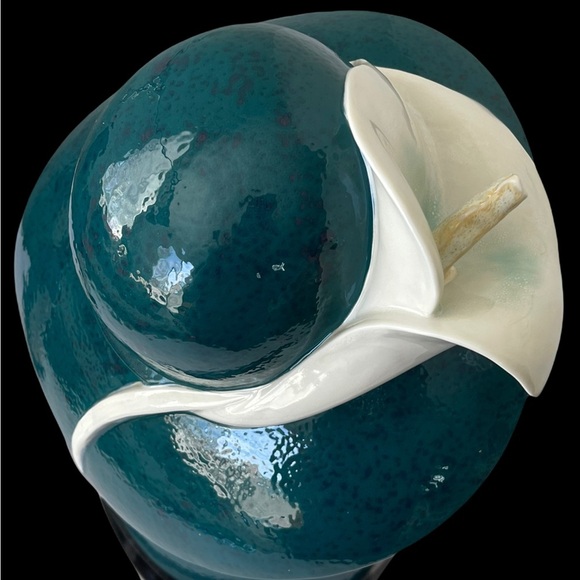 Very Rare & Large Lladro A Woman With A Hat And Calla Lilly #8386 With Box - Picture 7 of 8